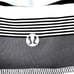 Lululemon Scoop Me Up Black White Stripe Tank II Tank Top w/Bra Cups Size 8