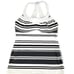 Lululemon Scoop Me Up Black White Stripe Tank II Tank Top w/Bra Cups Size 8