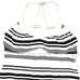 Lululemon Scoop Me Up Black White Stripe Tank II Tank Top w/Bra Cups Size 8