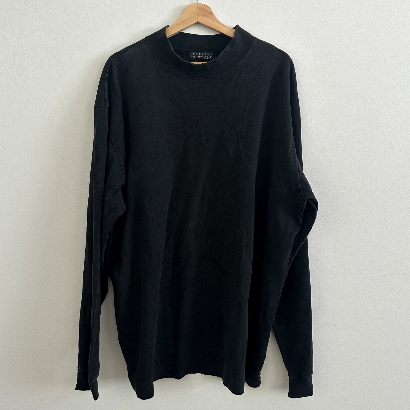 Barneys New York Black Sweater Size XL 100% Cotton