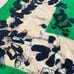 Vintage green/white Vera Neumann Scarf