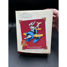 2003 Hallmark Ornament Bugs Bunny the Barnstormer Looney Tunes Airplane New! 26D