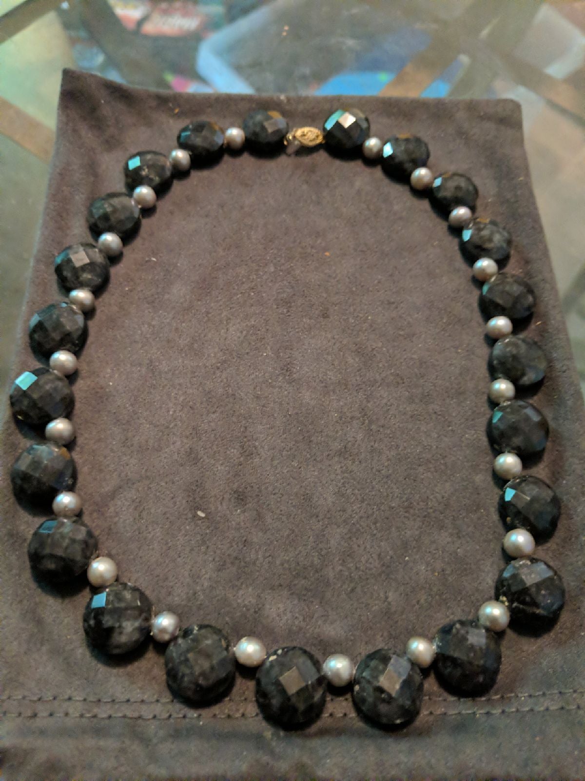 Solid 14k 14kt 14 k kt gold pearl quartz