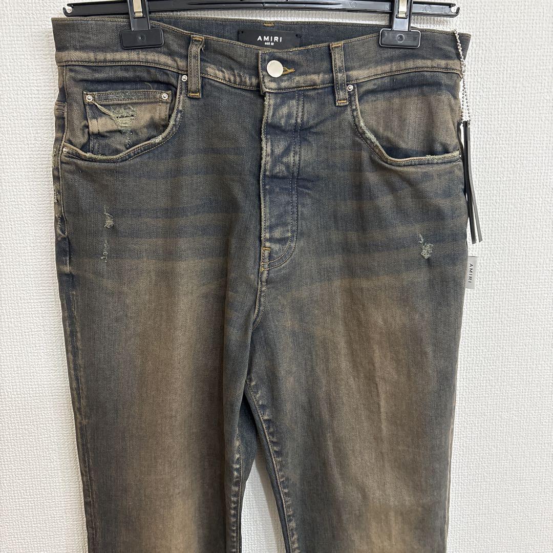 コリアグランドセール AMIRI 32 STACK INDIGO DARK JEAN FLAIR パンツ