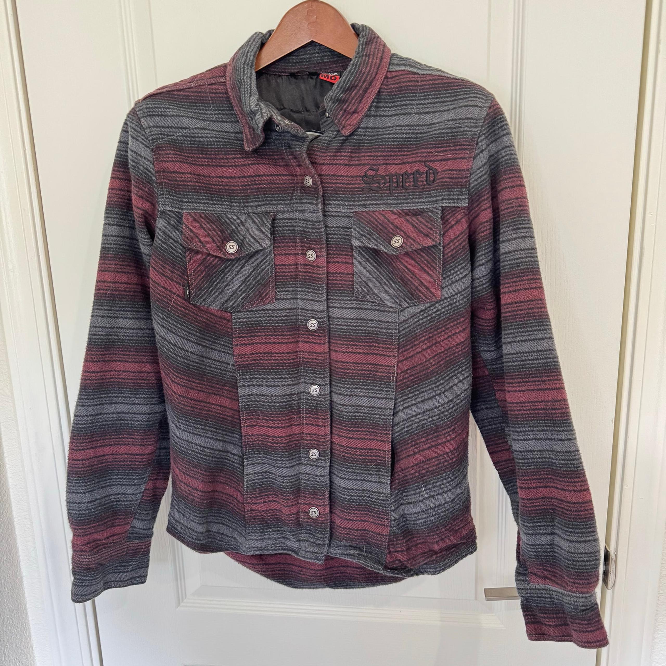 Speed and Strength Brat Moto Flannel *Without Armor* Women’s Medium Zip Snaps
