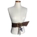Brown Jeans Belt Women Studded Suede Studded Rodeo Western Cowgirl Large Gold