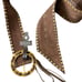 Brown Jeans Belt Women Studded Suede Studded Rodeo Western Cowgirl Large Gold