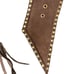 Brown Jeans Belt Women Studded Suede Studded Rodeo Western Cowgirl Large Gold