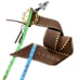 Brown Jeans Belt Women Studded Suede Studded Rodeo Western Cowgirl Large Gold