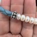 Honora Pearl Necklace New Sterling Silver Braided Blue Leather Freshwater Pearls