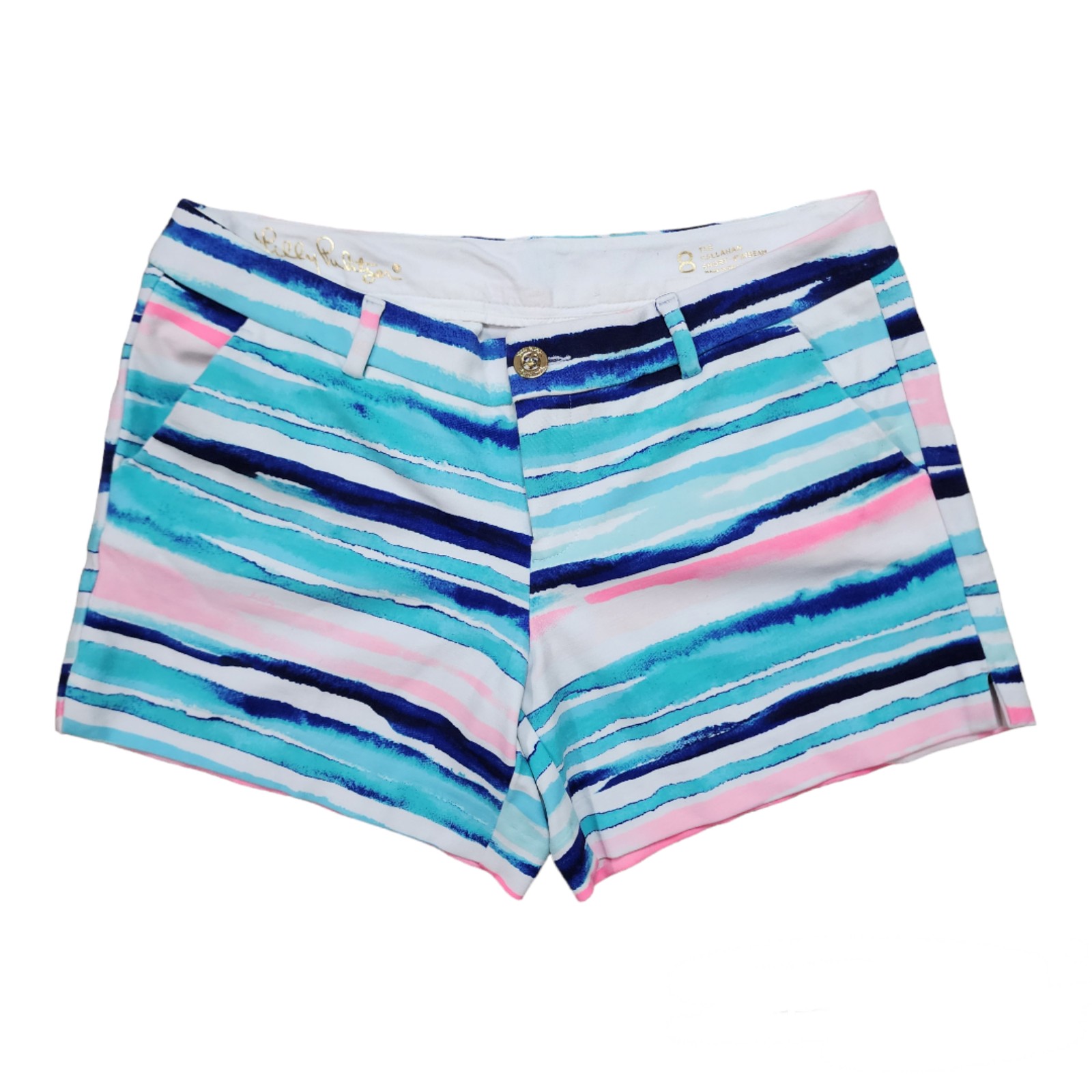 Lilly Pulitzer Callahan Knit Ponte Shorts in Learn the Ropes Sz 8