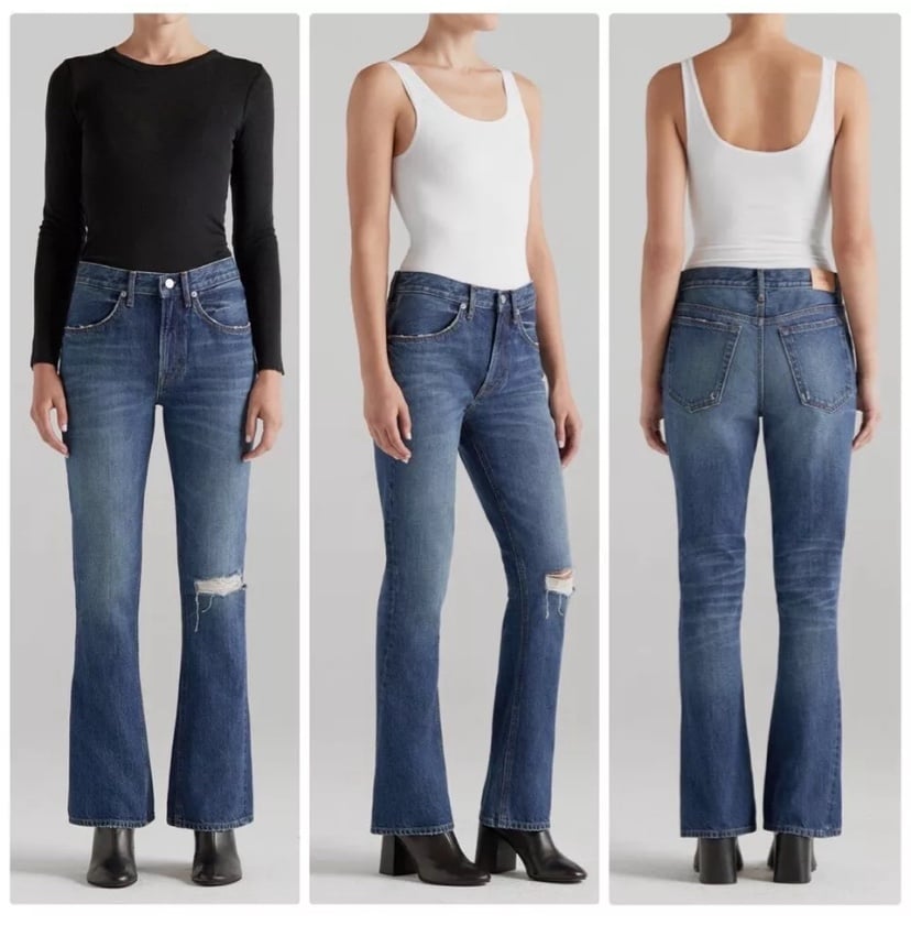 EDWIN Anthropologie Free People Averi size 29 ankle flare jeans in Pretender
