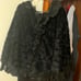 SAACHI Faux Fur Ruffled Cape