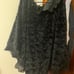 SAACHI Faux Fur Ruffled Cape