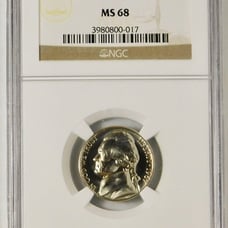 1967 SMS Jefferson Nickel High Grade! MINT STATE 68