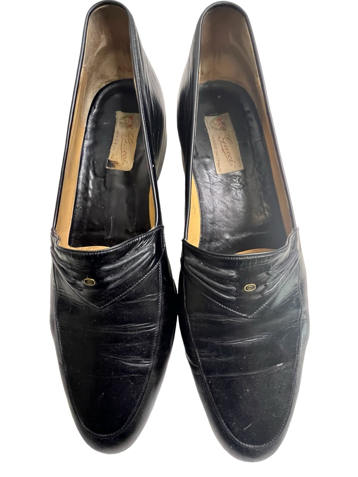 Gucci Men's Black Loafers size 43.5