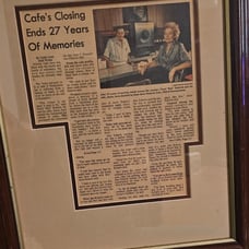 Vintage Framed Newspaper Clipping Okc