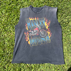 XL vintage Harley Davidson cut off