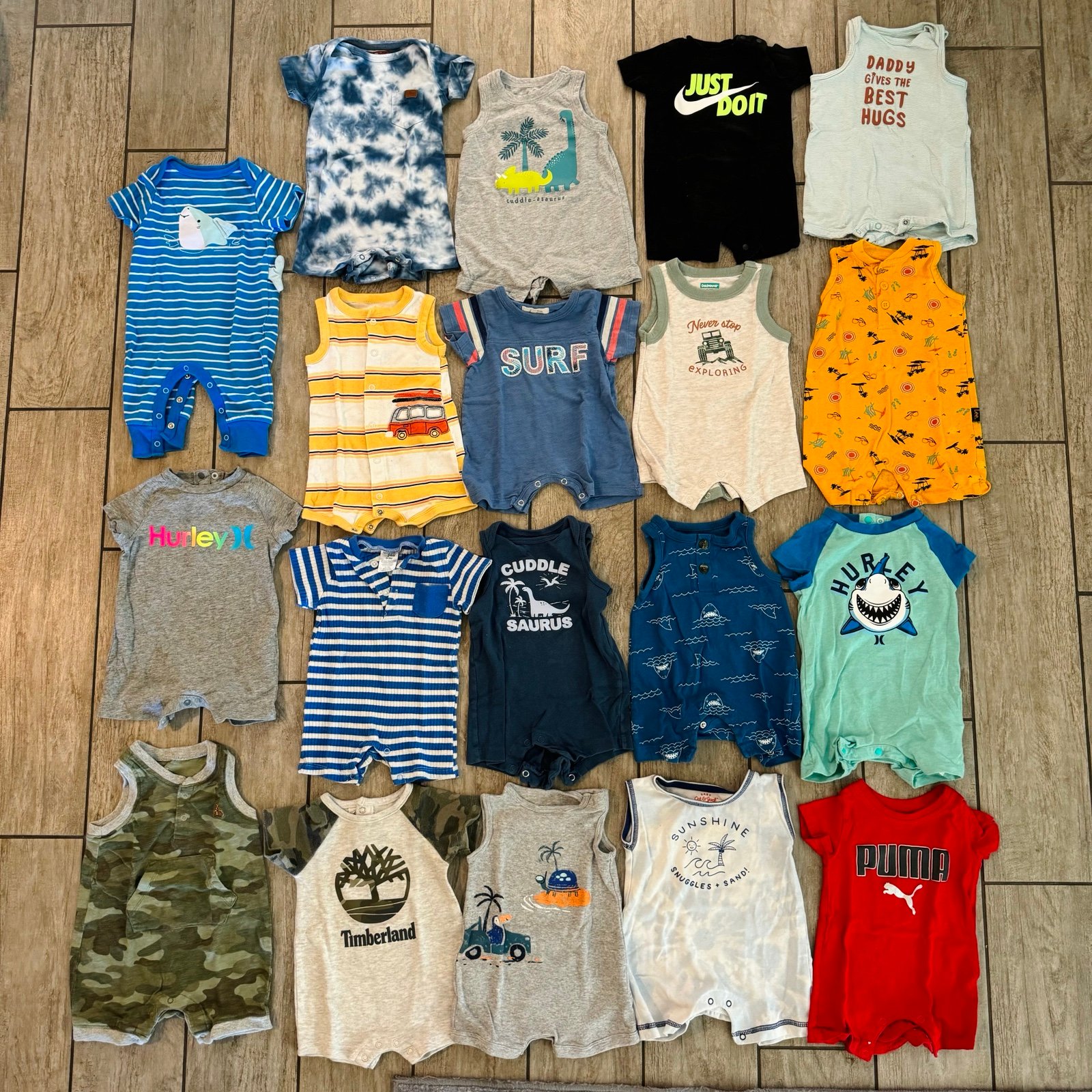 Baby boy rompers clothes bundle size 0-3 months