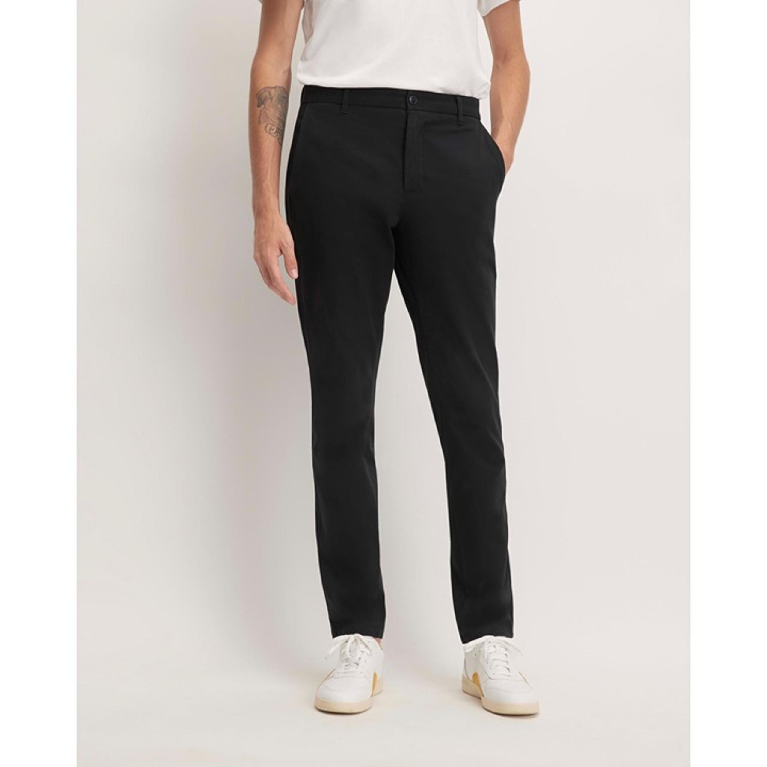 Everlane Mens The Performance Chino Uniform Athletic Fit Black 38x34