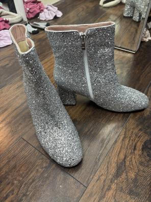 VIP【関税送料無料】希少 CHIARA FERRAGNI GLITTER ANKLE BOOTS Chiara ferragni glitter boots sales