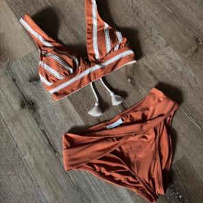 burberry swimsuit womens orange