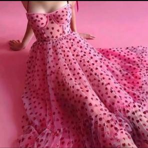 Betsey johnson polka dot maxi dress top
